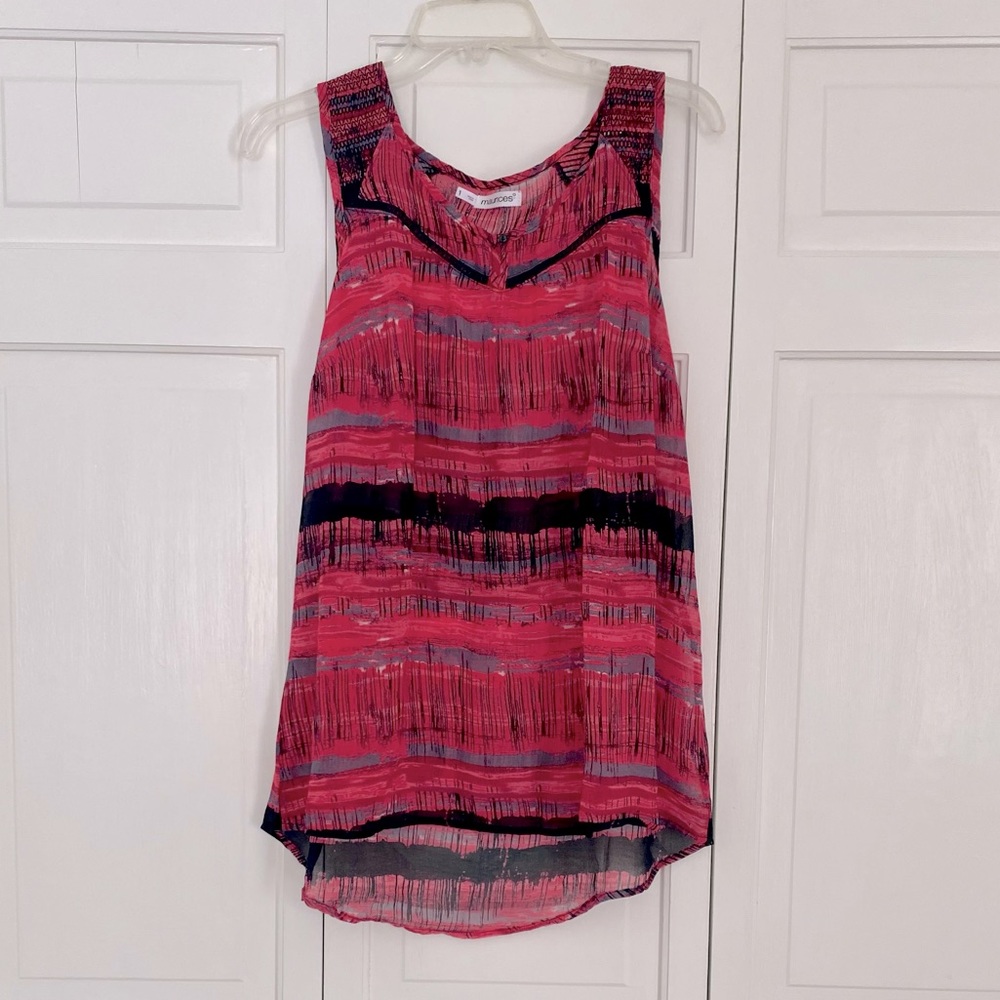 Maurices Pink Striped Tank